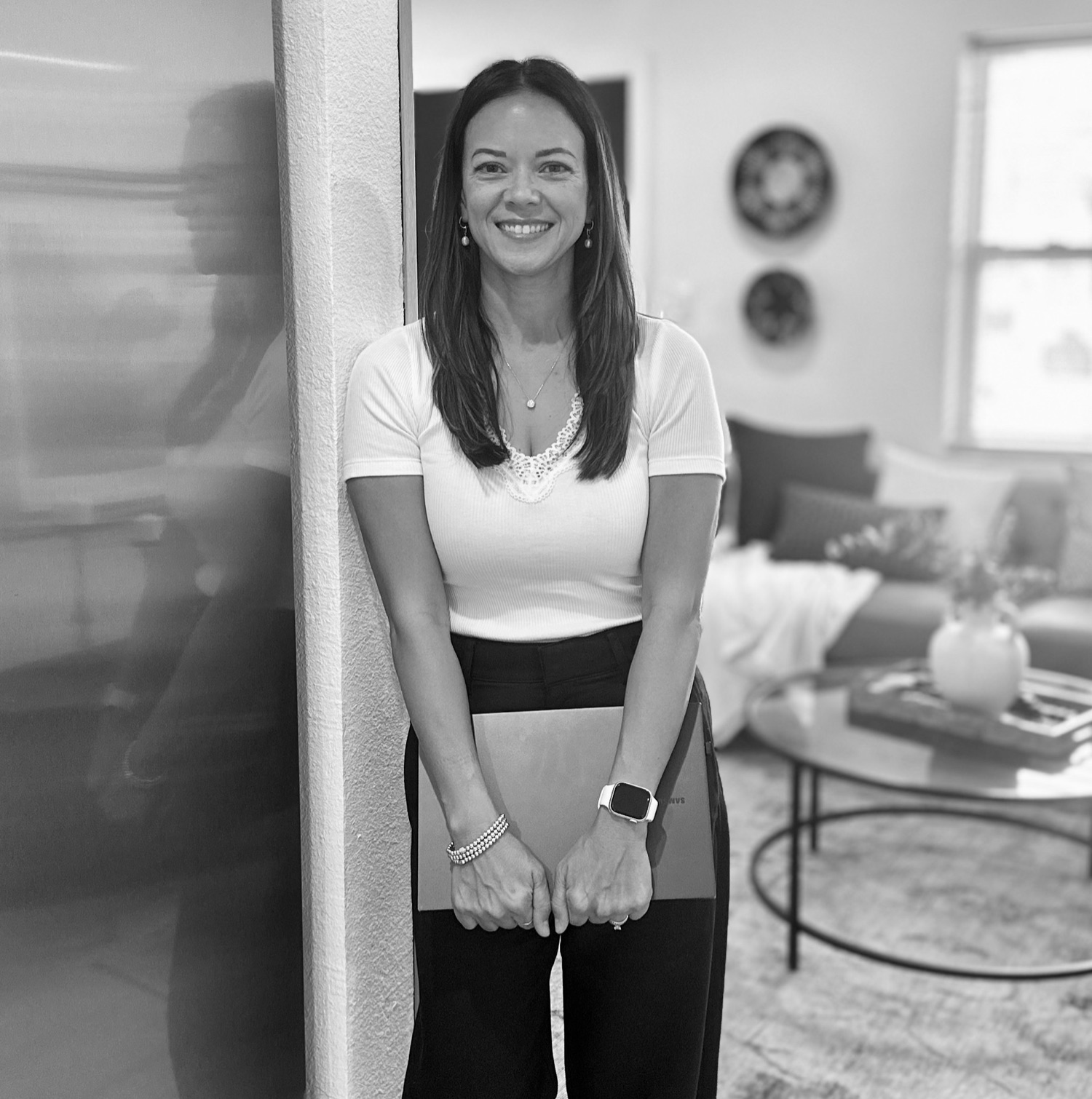 Emily Saunders in a Tampa home